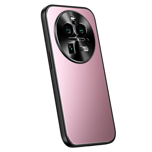 For OPPO Find X6 Pro R-JUST RJ-61 Electroplating Frosted TPU + PC Phone Case(Pink) - OPPO Cases by R-JUST | Online Shopping UK | buy2fix