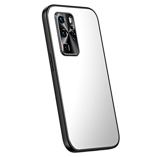 For Huawei P40 Pro R-JUST RJ-61 Electroplating Frosted TPU + PC Phone Case(Silver) - Huawei Cases by R-JUST | Online Shopping UK | buy2fix