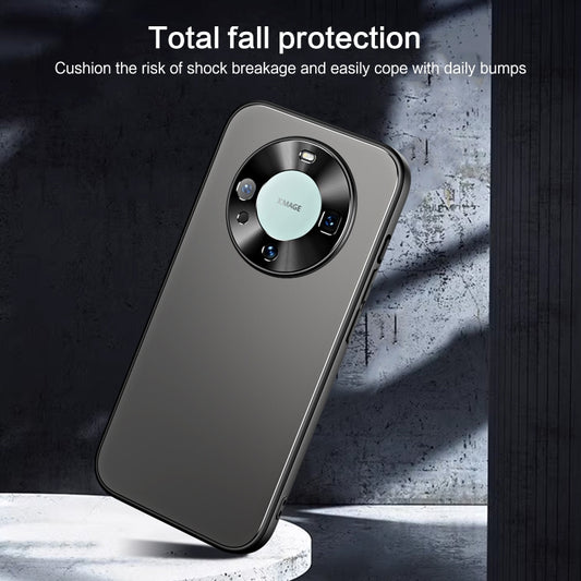 For Huawei Mate 60 R-JUST RJ-61 Electroplating Frosted TPU + PC Phone Case(Grey) by R-JUST