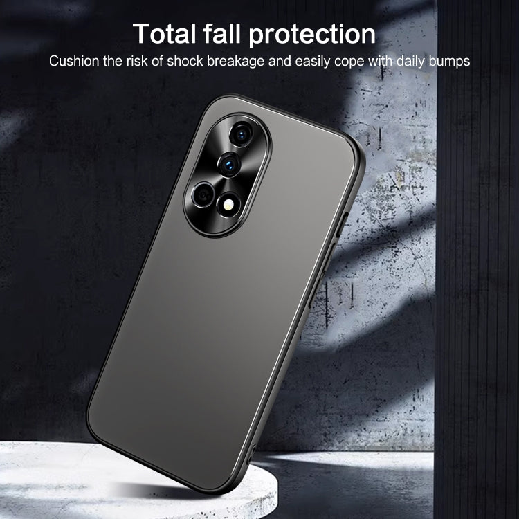 For Huawei nova 12 R-JUST RJ-61 Electroplating Frosted TPU + PC Phone Case with Holder(Blue) by R-JUST