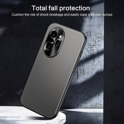 For Honor 100 R-JUST RJ-61 Electroplating Frosted TPU + PC Phone Case(Silver) - Honor Cases by R-JUST | Online Shopping UK | buy2fix