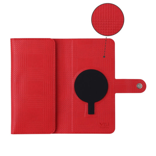 For iPhone 13 ViLi GHA Series Shockproof MagSafe RFID Leather Attraction Horizontal Flip Phone Case(Red) by ViLi
