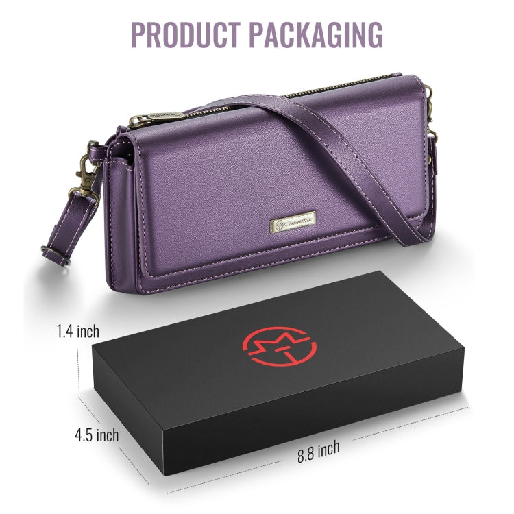 CaseMe Me30 Multi Functional Diagonal Cross Bag Phone Case(Purple) by CaseMe
