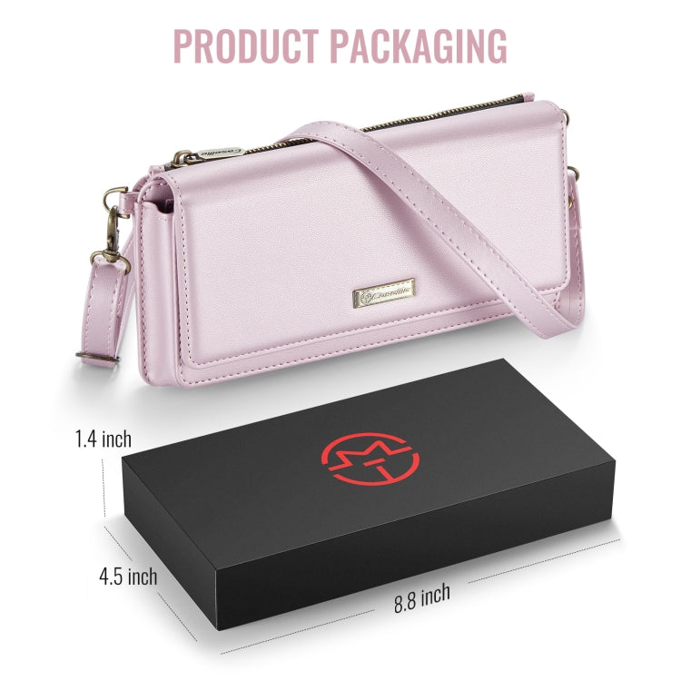 CaseMe Me30 Multi Functional Diagonal Cross Bag Phone Case(Pink) by CaseMe