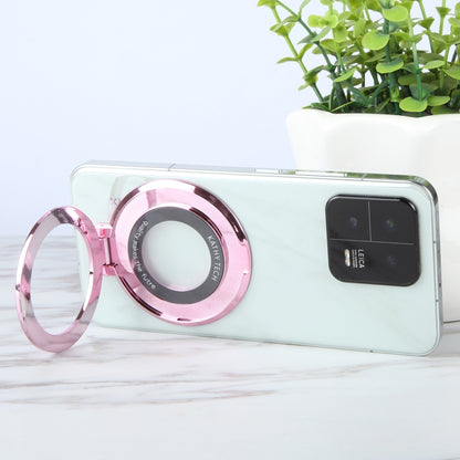 Ultra-thin Fold Plastics Phone Holder(Pink) - Ring Holder by buy2fix | Online Shopping UK | buy2fix