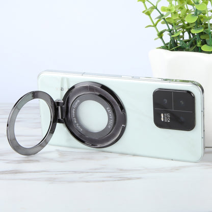 Glitter Ultra-thin Fold Plastics Phone Holder(Black) - Ring Holder by buy2fix | Online Shopping UK | buy2fix