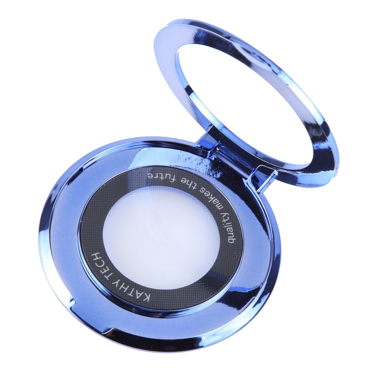 Glitter Ultra-thin Fold Plastics Phone Holder(Blue) - Ring Holder by buy2fix | Online Shopping UK | buy2fix