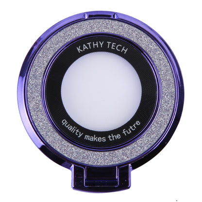 Glitter Ultra-thin Fold Plastics Phone Holder(Purple) - Ring Holder by buy2fix | Online Shopping UK | buy2fix