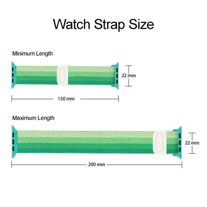 For Apple Watch Ultra 49mm Carbon Fiber Texture Snap Buckle Nylon Watch Band(Green) - Watch Bands by buy2fix | Online Shopping UK | buy2fix