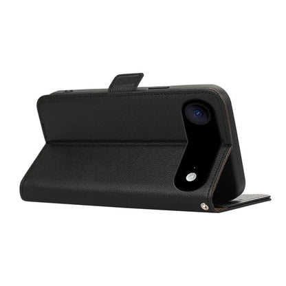 For iPhone 17 Air ABEEL Side-Magnetic Litchi Pattern Leather RFID Phone Case(Black) - iPhone 17 Air Cases by buy2fix | Online Shopping UK | buy2fix