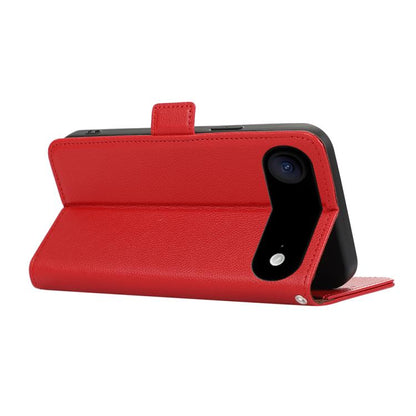 For iPhone 17 Air ABEEL Side-Magnetic Litchi Pattern Leather RFID Phone Case(Red) - iPhone 17 Air Cases by buy2fix | Online Shopping UK | buy2fix