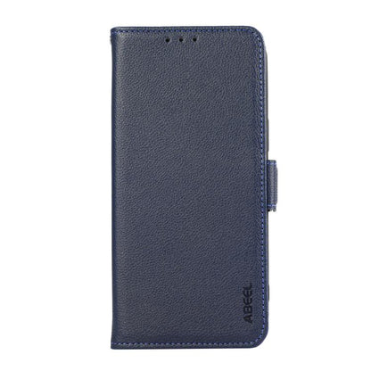 For iPhone Air ABEEL Side-Magnetic Litchi Pattern Leather RFID Phone Case(Blue) - iPhone Air Cases by buy2fix | Online Shopping UK | buy2fix