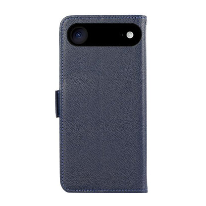 For iPhone Air ABEEL Side-Magnetic Litchi Pattern Leather RFID Phone Case(Blue) - iPhone Air Cases by buy2fix | Online Shopping UK | buy2fix
