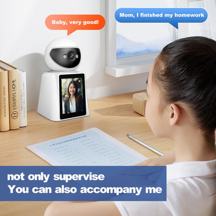 Srihome SH053 4MP 2.8 inch IPS Screen Smart Video Calling IP Camera Baby Monitor(AU Plug) by SriHome