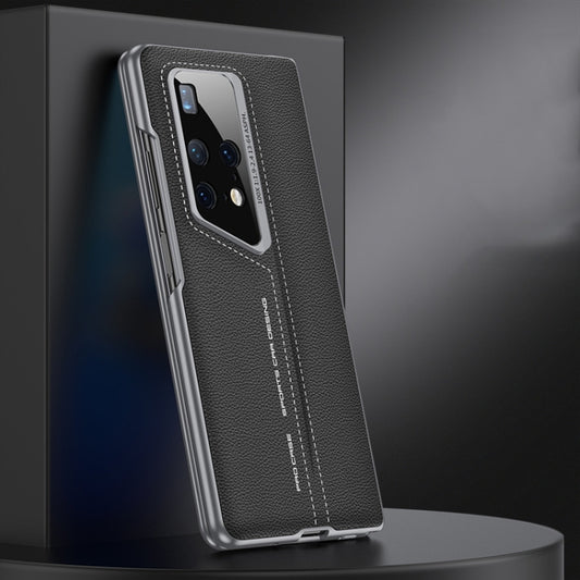 For Huawei MateX2 GKK Integrated Blade Ultra-thin Leather Full Coverage Phone Case(Grey) by GKK