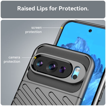 For Google Pixel 9 Thunderbolt Shockproof TPU Phone Case(Black) by buy2fix