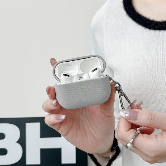 For AirPods Pro 2 Suede Earphone Protective Case(White) by buy2fix