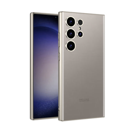 For Samsung Galaxy S23 Ultra 5G GKK AG Craft Skin Feel Full Coverage Phone Case(Grey) by GKK