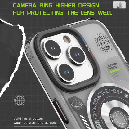 For iPhone 15 Pro Max TGVIS Space Series Explore Laser CD MagSafe Magnetic Phone Case(Silver) - iPhone 15 Pro Max Cases by TGVIS | Online Shopping UK | buy2fix