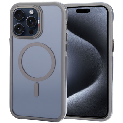 For iPhone 15 Pro Max TGVIS Vigor Series Airbag MagSafe Magnetic Phone Case(Transparent Grey) - iPhone 15 Pro Max Cases by TGVIS | Online Shopping UK | buy2fix