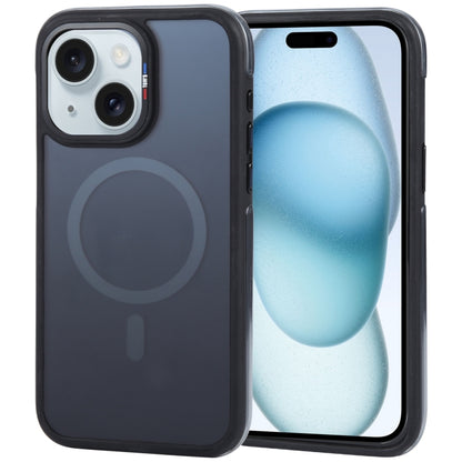 For iPhone 15 TGVIS Vigor Series Airbag MagSafe Magnetic Phone Case(Gradient Black) - iPhone 15 Cases by TGVIS | Online Shopping UK | buy2fix