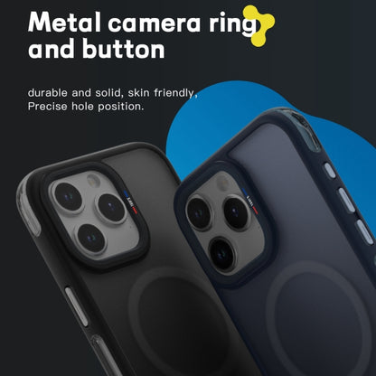 For iPhone 15 TGVIS Vigor Series Airbag MagSafe Magnetic Phone Case(Gradient Black) - iPhone 15 Cases by TGVIS | Online Shopping UK | buy2fix