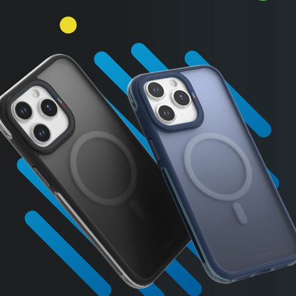 For iPhone 15 TGVIS Vigor Series Airbag MagSafe Magnetic Phone Case(Gradient Black) - iPhone 15 Cases by TGVIS | Online Shopping UK | buy2fix