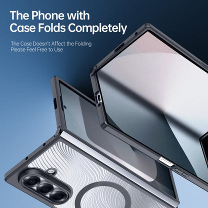 For Samsung Galaxy Z Fold7 5G DUX DUCIS Aimo Mag Series TPU + PC MagSafe Frosted Feel Phone Case(Black) - Galaxy Z Fold7 5G Cases by DUX DUCIS | Online Shopping UK | buy2fix