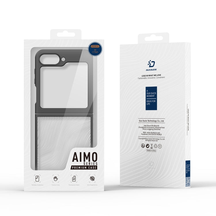 For Samsung Galaxy Z Flip6 5G DUX DUCIS Aimo Series  Frosted Feel Phone Case(Black) - Galaxy Z Flip6 5G Cases by DUX DUCIS | Online Shopping UK | buy2fix