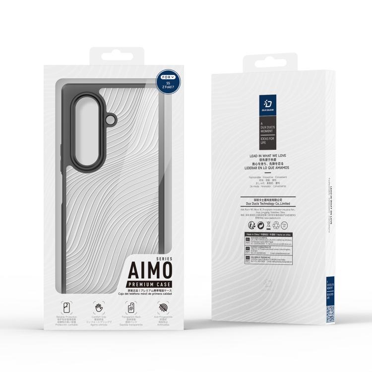 For Samsung Galaxy Z Fold7 5G DUX DUCIS Aimo Series  Frosted Feel Phone Case(Black) - Galaxy Z Fold7 5G Cases by DUX DUCIS | Online Shopping UK | buy2fix