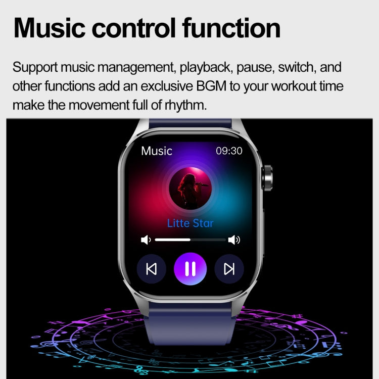 ET580 2.04 inch AMOLED Screen Sports Smart Watch Support Bluetooth Call / ECG Function(Black Butterfly Buckle) by buy2fix