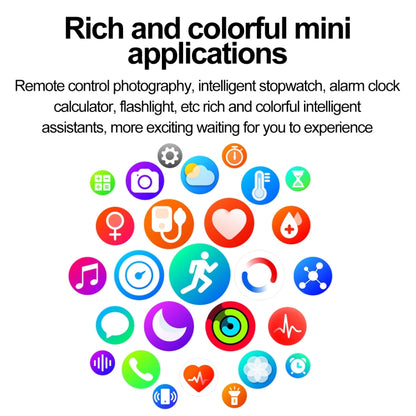 ET580 2.04 inch AMOLED Screen Sports Smart Watch Support Bluetooth Call / ECG Function(Red Silicone Band) by buy2fix