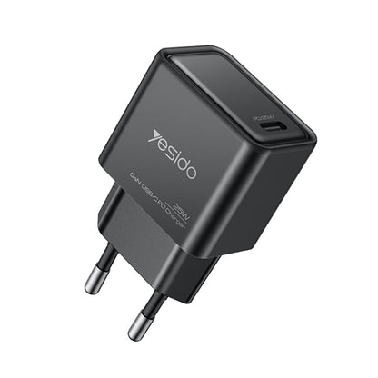 Yesido YC62 PD 25W USB-C/Type-C Interface GaN Fast Charging Charger(EU Plug) - USB Charger by Yesido | Online Shopping UK | buy2fix