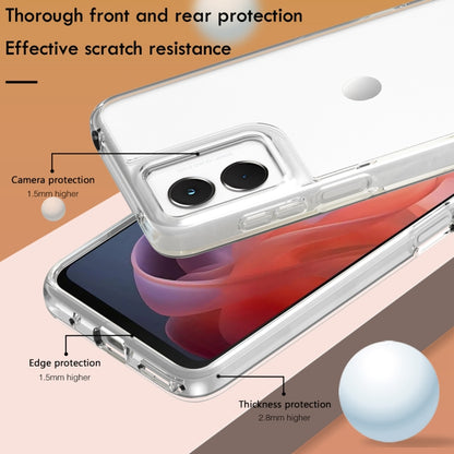 For Motorola Moto G Play 4G 2024 Terminator Style Shockproof Phone Case(Transparent) - Motorola Cases by buy2fix | Online Shopping UK | buy2fix