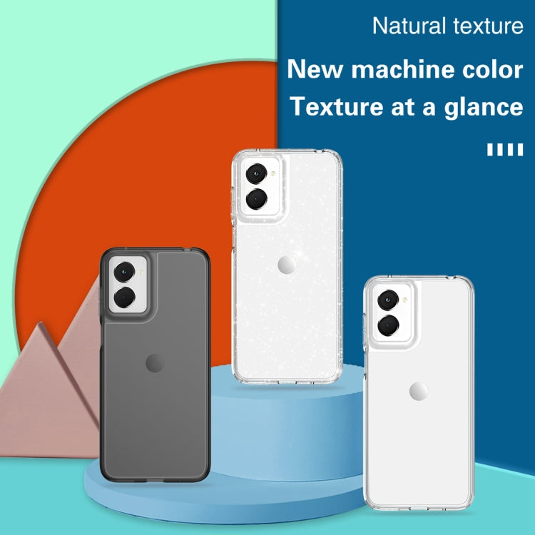 For Motorola Moto G Power 5G 2024 Terminator Style Shockproof Phone Case(Transparent) by buy2fix