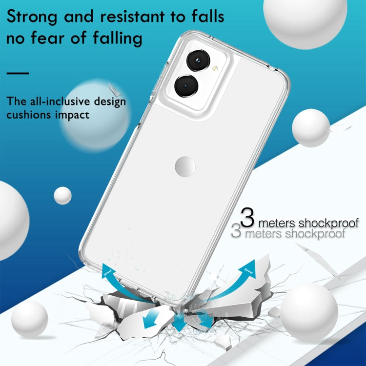 For Motorola Moto G Power 5G 2024 Terminator Style Shockproof Phone Case(Transparent) by buy2fix