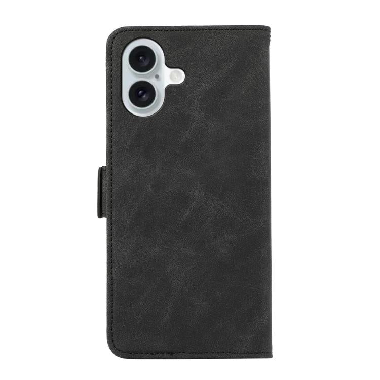 For iPhone 17 ABEEL Frosted Magnetic RFID Leather Phone Case(Black) - iPhone 17 Cases by buy2fix | Online Shopping UK | buy2fix
