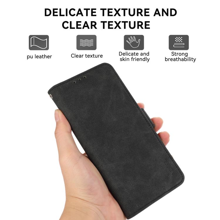 For iPhone 17 ABEEL Frosted Magnetic RFID Leather Phone Case(Black) - iPhone 17 Cases by buy2fix | Online Shopping UK | buy2fix