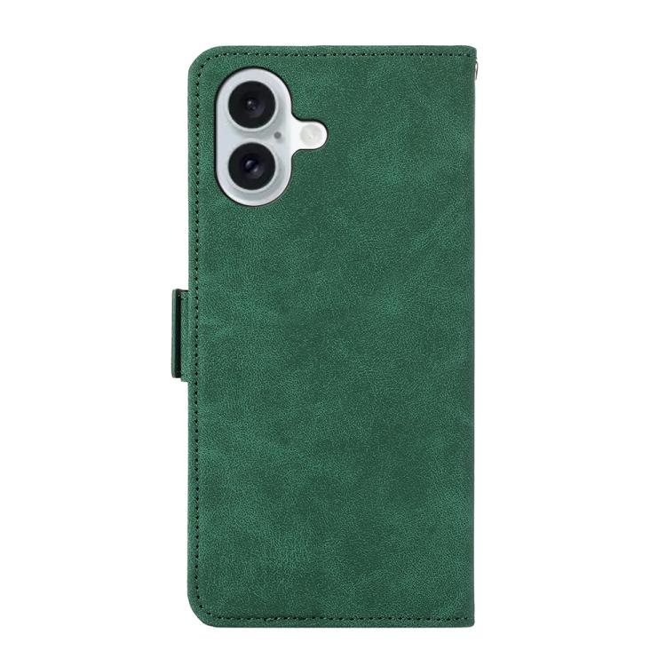 For iPhone 17 ABEEL Frosted Magnetic RFID Leather Phone Case(Green) - iPhone 17 Cases by buy2fix | Online Shopping UK | buy2fix