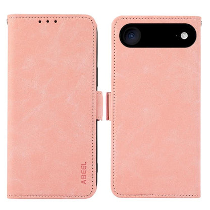 For iPhone Air ABEEL Frosted Magnetic RFID Leather Phone Case(Pink) - iPhone Air Cases by buy2fix | Online Shopping UK | buy2fix