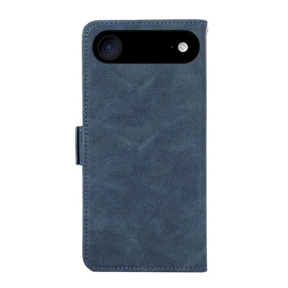 For iPhone 17 Air ABEEL Frosted Magnetic RFID Leather Phone Case(Blue) - iPhone 17 Air Cases by buy2fix | Online Shopping UK | buy2fix