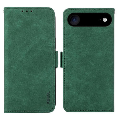 For iPhone 17 Air ABEEL Frosted Magnetic RFID Leather Phone Case(Green) - iPhone 17 Air Cases by buy2fix | Online Shopping UK | buy2fix
