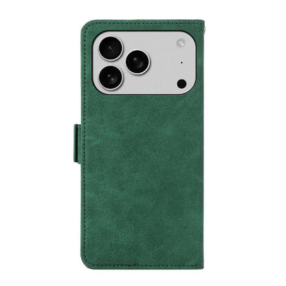 For iPhone 17 Pro Max ABEEL Frosted Magnetic RFID Leather Phone Case(Green) - iPhone 17 Pro Max Cases by buy2fix | Online Shopping UK | buy2fix