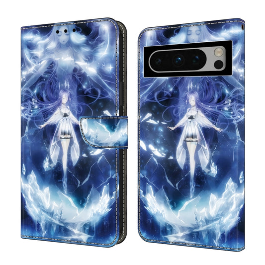 For Google Pixel 9 Crystal Painted Leather Phone case(Magic Fairy) - Google Cases by buy2fix | Online Shopping UK | buy2fix