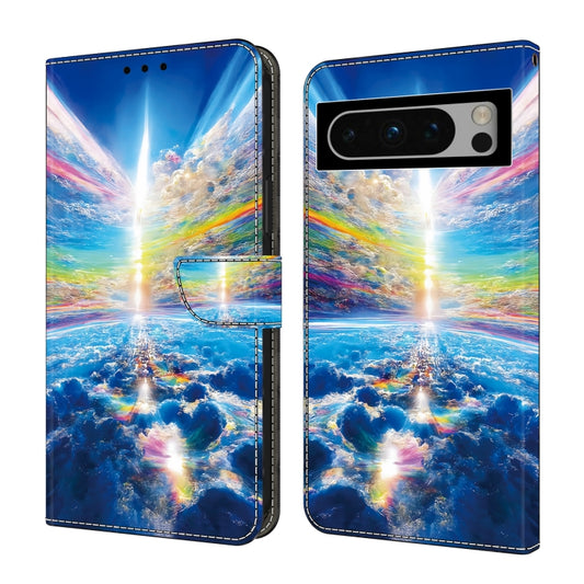 For Google Pixel 9 Crystal Painted Leather Phone case(Colorful Sky) - Google Cases by buy2fix | Online Shopping UK | buy2fix