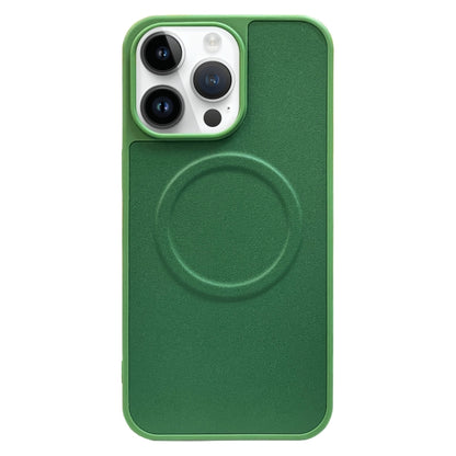 For iPhone 13 Pro 2 in 1 MagSafe Magnetic Silicone Leather Phone Case(Green) by buy2fix