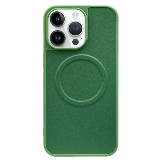 For iPhone 13 Pro 2 in 1 MagSafe Magnetic Silicone Leather Phone Case(Green) by buy2fix