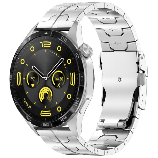 22mm Titanium Metal Watch Band(Silver)