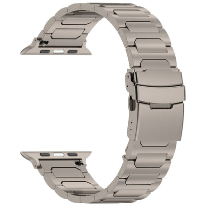 For Apple Watch Ultra 49mm I-Shaped Titanium Metal Watch Band(Titanium) by buy2fix