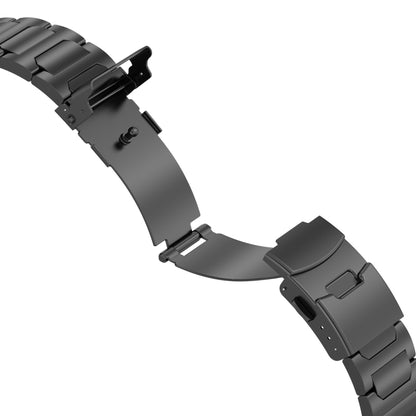For Apple Watch Series 7 41mm I-Shaped Titanium Metal Watch Band(Titanium) by buy2fix